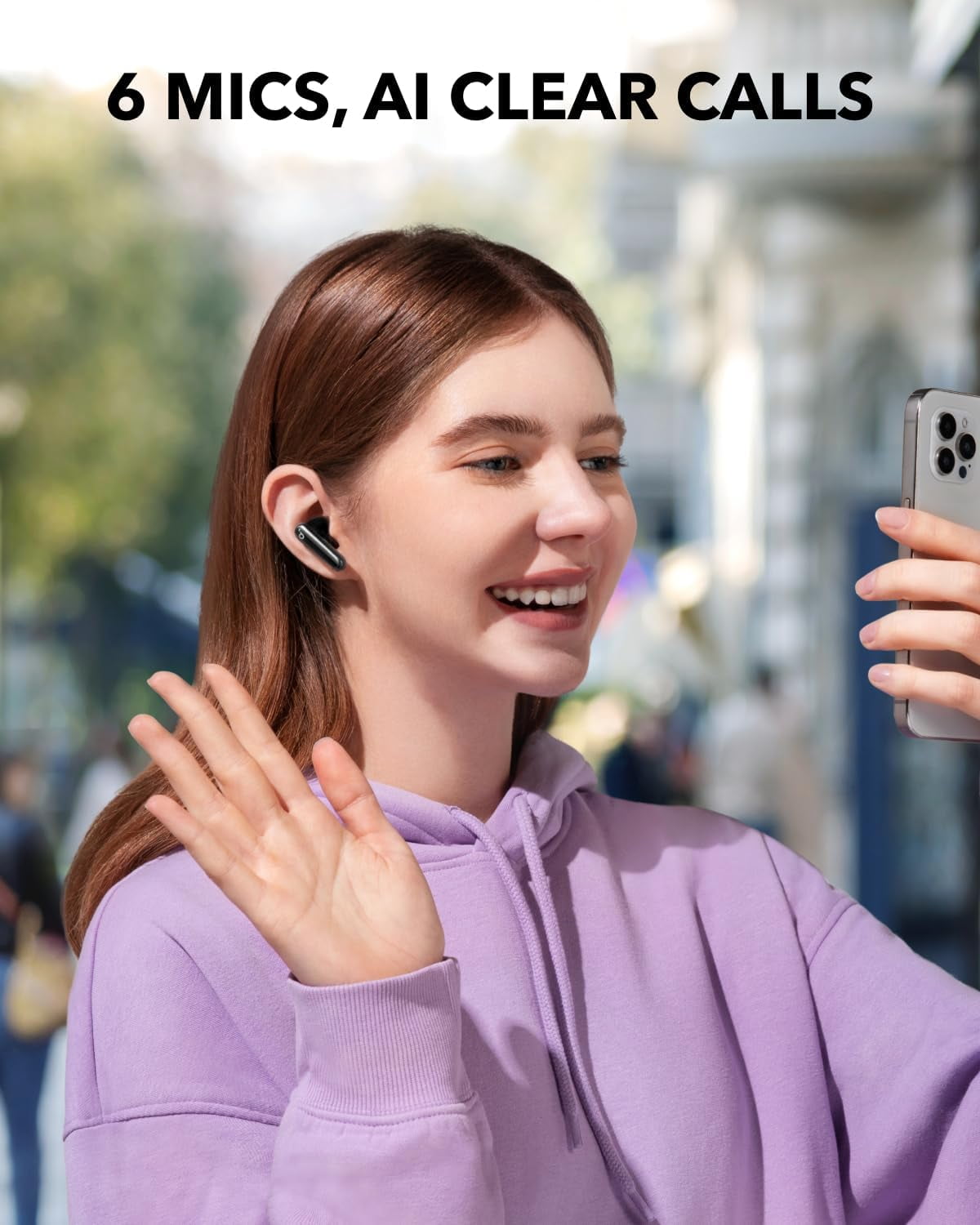 Soundcore P40i by Anker, Noise Cancelling Wireless Earbuds, Black