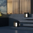 thumbnail image 6 of Ozarke Solar Lumina Pillar Lamp, Weather-Resistant Solar Powered Outdoor Lamp for Patio Lights & Garden Decorations - Black, 6 of 7