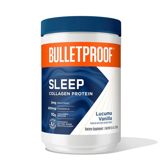 Vanilla Sleep Collagen Protein Powder, 3mg Melatonin with Magnesium