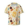 thumbnail image 3 of Goofa Summer Travel Printed Men's Casual Short-sleeved Shirt,Lightweight Breathable Button-down,Summer Casual men's top,Versatile Fashion shirt-XX-Large, 3 of 7