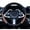 Black+Brown, variant on Car Steering Wheel Cover Leather Universal 15 Inch Fit, Anti-Slip Odor-Free, Black Red