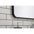 thumbnail image 5 of Soft corner metal rectangular mirror 22x36 inch in Black, 5 of 5