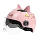 thumbnail image 4 of Casco de bicicleta eléctrica para mujer, casco de bicicleta, cascos deportivos ligeros y cómodos, bonito casco de verano para conducción al aire libre Rosa, 4 of 8