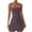 Brown, variant on Women's Square Neck Sleeveless Flare Mini Dress Casual Stretch Tank Top Bodice Summer Outfit Comfortable Stylish Fashion Womens Casual Trendy Midi Dresses