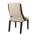 thumbnail image 5 of Side Dining Chair, Set of 2, Beige, Fabric, Kitchen Cafe Bistro Hospitality Restaurant, Modern Contemporary HB33417, 5 of 8