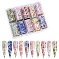 thumbnail image 5 of Transfer Paper Flower Star Sticker Net Red Nail Sticker, 5 of 5