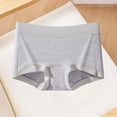 thumbnail image 5 of IFNWSV Mid Rise Seamless Underwear Breathable High Stretch Lift Butt Bikini Panties for Women Comfort Fit Gray M, 5 of 5