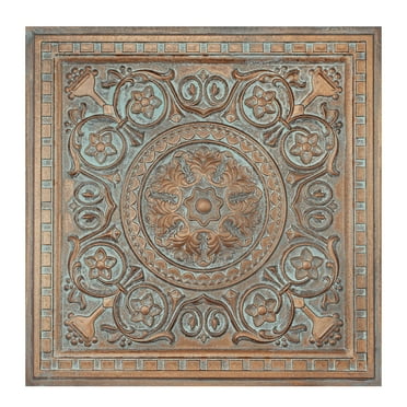 Artistic ceiling tiles, Vintage wall panels, for Barber house PL83 Weather copper color 10Pcs/pack