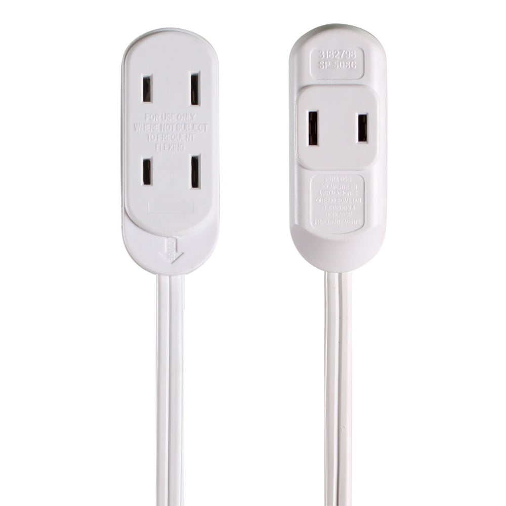Hyper Tough 23215 16 Gauge 6' White 3 General Use Extension Cord 20 Piece 1 Pack