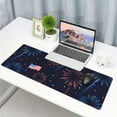 thumbnail image 3 of Fireworks 4th of July American Flag Large Gaming Mouse Pad Desk Mat 31.5x11.8 Inch Extended Keyboard Mat with Non-Slip Rubber Base, 3 of 6