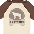 thumbnail image 4 of Inktastic Husky Dog I Love Huskies Boys or Girls Long Sleeve Baby Bodysuit, 4 of 5