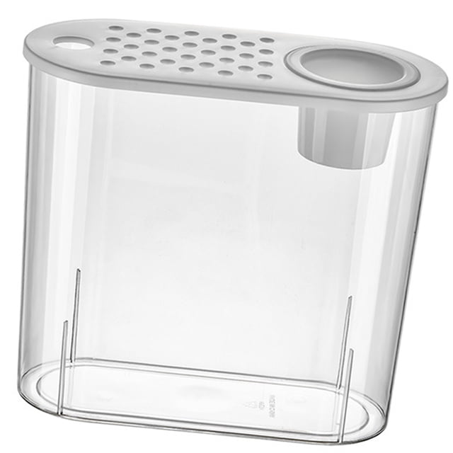 IFANLANDOR 1Pack Plastic Fish Tank Transparent Small Aquarium For Office Ornament