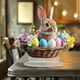 thumbnail image 5 of YingYouFu Easter 2D Acrylic Table Decoration Bunny Shape Stand for Home Living Room Bedroom Festive Centerpiece, 5 of 6