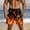 Orange, variant on Mens Flame Graphic Basketball Shorts Cool Retro Running Athletic Shorts Drawstring Waist Casual Track Shorts
