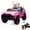 Pink, variant on Kicctian 24V 2-Seater Kids Ride-on Electric Truck with Parent Remote Max Speed of 5 Mph,Spring Suspension & Wireless Music for Ages 1-8,Black