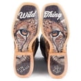thumbnail image 3 of Women’s Tin Haul Wild Thing Boots With Cheetah Sole Handmade Brown, 3 of 6
