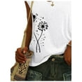 thumbnail image 6 of Printed Women's Basic Shirt Vest Covered Sleeve Casual Loose Tank Tops, 6 of 6