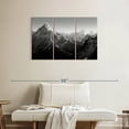 thumbnail image 2 of Elephant Stock Black And White Mountain Wall Art - Horizontal Multi Panel Canvas - Hallway Wall Decor - Nature Multi Panel - Black And Gray Decor - 38" x 24", 2 of 8