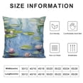 thumbnail image 5 of COMIO  Claude Monet Throw Pillow Covers Decorative Soft Fabric Boho Square Cushion Case for Room Bedroom Sofa Car, 5 of 5