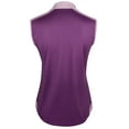 thumbnail image 2 of Snake Eyes Golf Ladies 1/4 Zip Sleeveless Mock Polo Deep Purple/Lilac XXL, 2 of 2