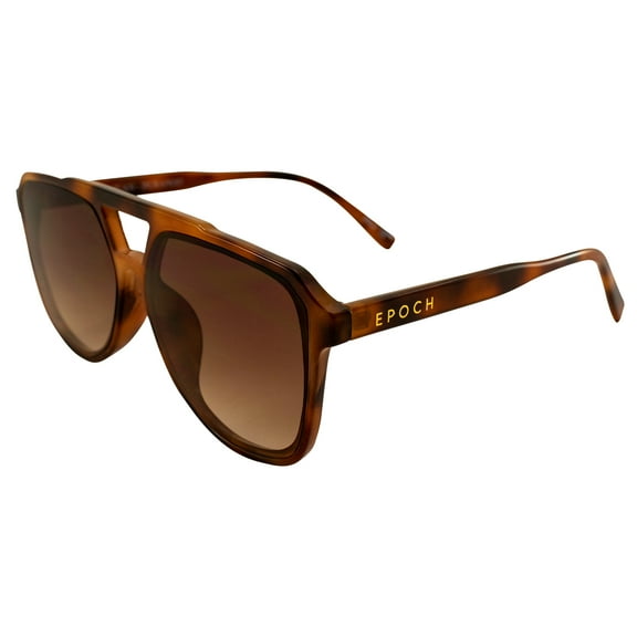 Epoch Eyewear San Juan Durango Oversized Sunglasses for Men or Women Tortoise Frame w/Gradient Brown Lens