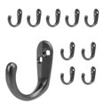 thumbnail image 2 of Ganchos individuales CHAO DE pared negros 10 Uds. aleación DE zinc, 2 of 4