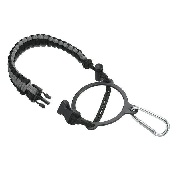 Soporte para botella de agua Uxcell, correa de paracord, color gris y negro