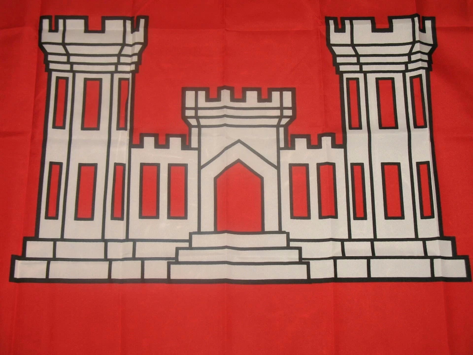 Large 3X5Ft Flag Us Army Corps Of Engineers Usa Usace Military Veteran Dad Mom