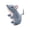 Gray, variant on Realistic Mouse Plush Toy, Soft Stuffed Rodent Animal for Home Ornament and Educational Play, Adorable Wildlife Animal Doll for All 9.84-inch Gray