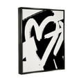 thumbnail image 4 of Stupell Industries Arrow Through Heart Black Contemporary Street Style Graphic Art Metallic Gold Floating Framed Canvas Print Wall Art, Design by Leah Straatsma, 4 of 5