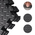 thumbnail image 5 of SugarBloom 8-Piece Black Foam Floor Mat, 11.8x11.8 inch Each Splicing Climbing Mat, Non-Slip Protective Floor Tiles for Kids Playroom Gym,black, 5 of 6