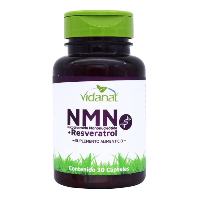 NMN Resveratrol Semilla De Uva 30 Cápsulas Vidanat blanco