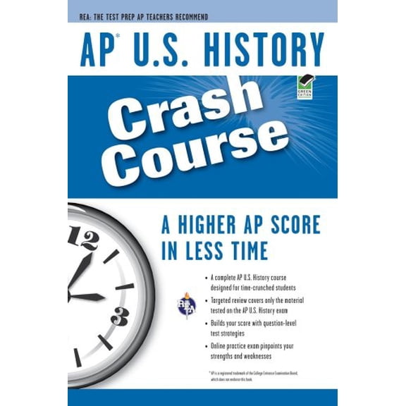 Pre-Owned AP U.S. History Crash Course (Advanced Placement (AP) Crash Course) (Paperback) 0738605603 9780738605609