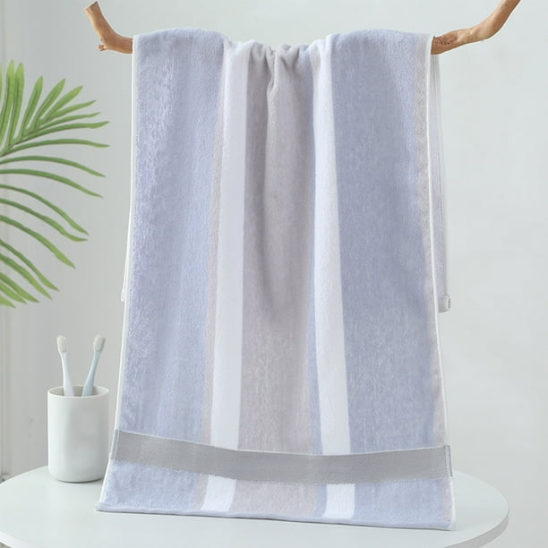 Striped Towel Cover 13 X 28 Inch Household Absorbent Thick Soft Towel
