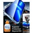 thumbnail image 7 of [2+2 Pack] We Life Compatible with iPhone 13 Pro Screen Protector with Camera Lens Protector, [9H+ Tempered Glass] [Military-Grade Drop Protection] HD Clear, Anti-Scratch, 7 of 7