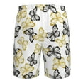 thumbnail image 6 of Naloa Golden Glitter Butterflies Men's Beach Shorts, Surfing shorts, Swim trunks, Quick Dry Swim Trunks for Surfing Beach Fun - X-Large, 6 of 9