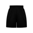 thumbnail image 5 of Womens Workout Shorts Casual Summer Drawstring Running Sweat Shorts Elastic High Waist Shorts with Pockets, 5 of 9