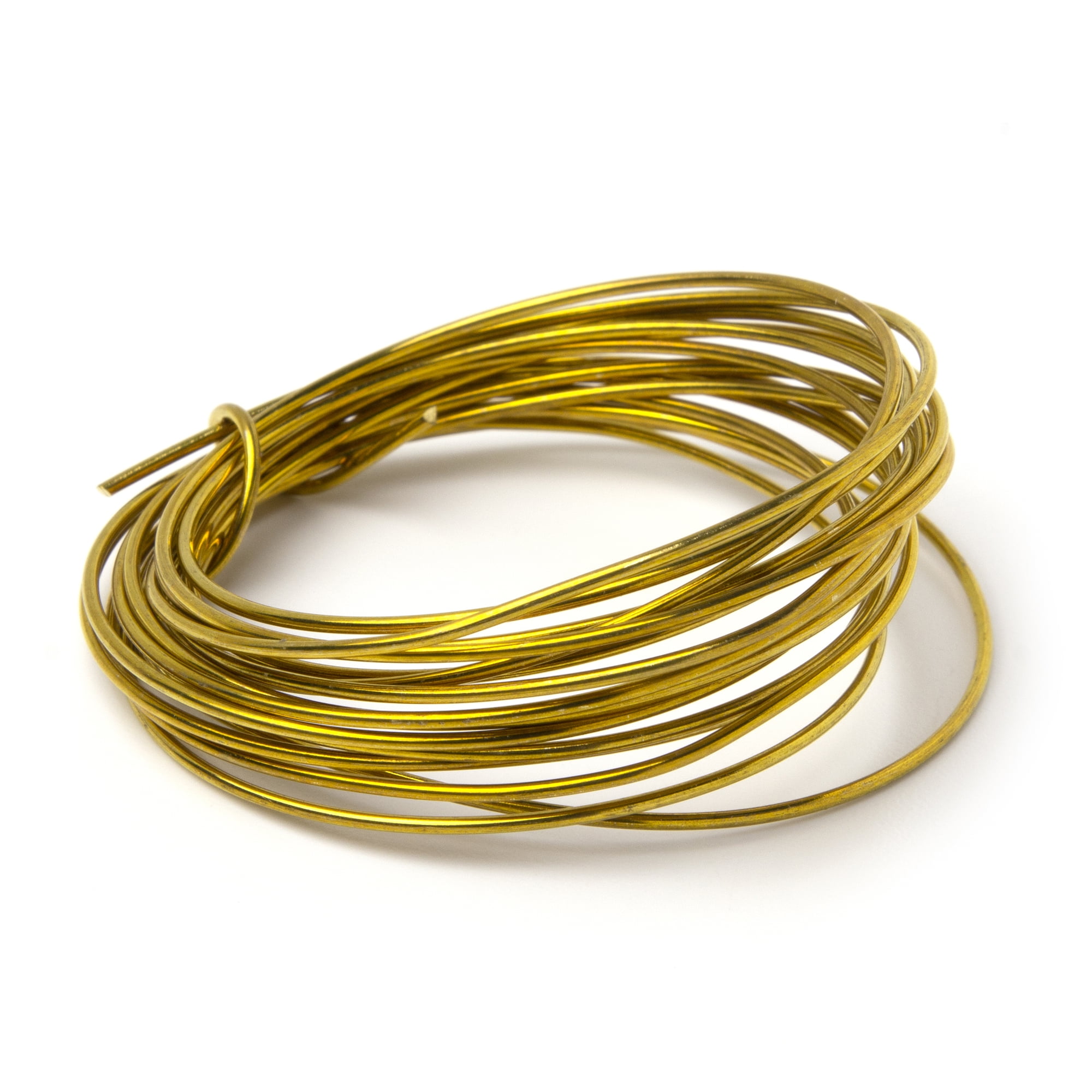 (2 pack) Cousin DIY Coated Copper Wire, Gold Finish, 16 Ga, 9 ft Roll