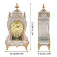 thumbnail image 4 of Antique Clock, Vintage European Desk Clock, 12 Music Chime Antique Desk Clock, Wall Clock with Pendulum and Chimes for Home Decoration, 4 of 9