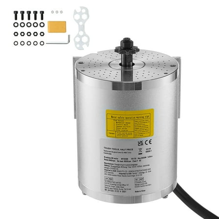 KFFKFF 3000W Electric Brushless DC Motor, 72V 4900rpm High-Speed Motor for Go-Karts, Electric Dirt Bikes, E-Bikes, Motorcycles, and Scooters DIY