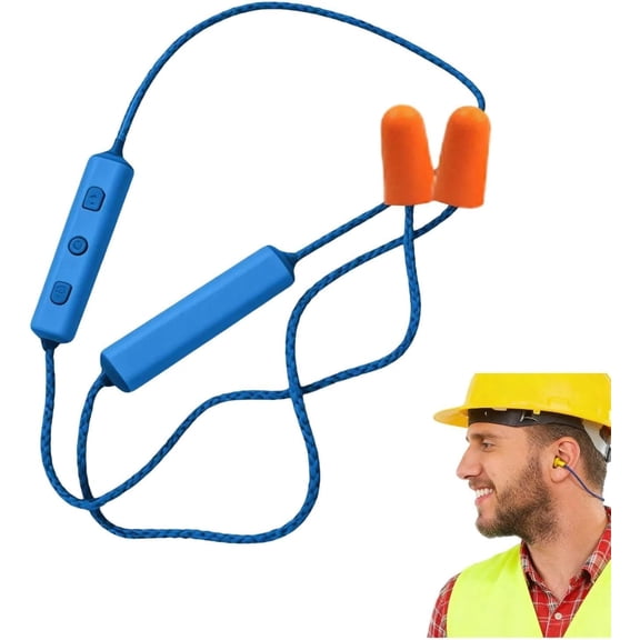 Bluetooth Earplug Headphones for Work - Noise Reduction Safety Earbuds with Mic, Discreet Hearing Protection for Construction