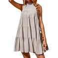 thumbnail image 2 of Kureaily Loose Skirt Casual Dress Layered Dress Sleeveless Camisole Dress, 2 of 5