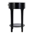 thumbnail image 6 of Butler Specialty Company Ellen 18.25 in. W Oval Marble Top Nightstand - Black, 6 of 10