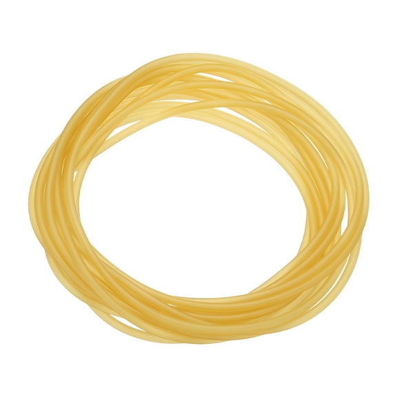 Uxcell 13 Ft(4M) Rubber Tubing, 1/16"(2mm) ID 3/16"(4mm) OD Sling Shot Natural Latex Rubber Tubing for Exercise Stretching Laboratory Home Hose, Plain