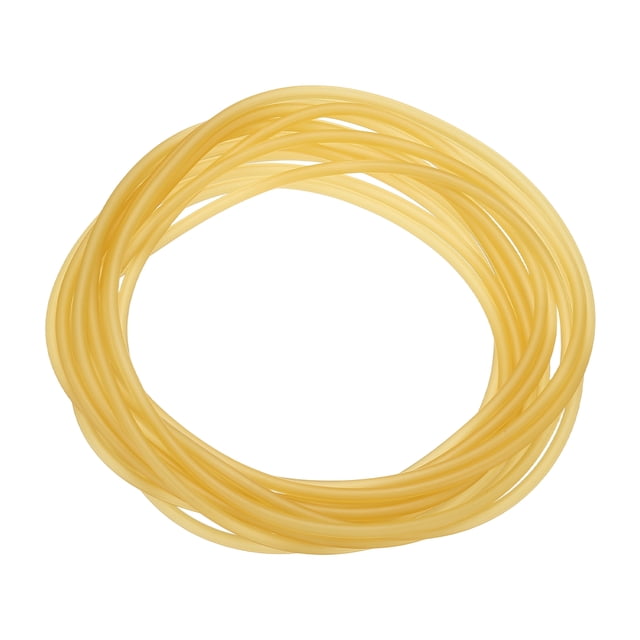 Tubo de Goma Uxcell de 13 Ft(4M), 1/16"(2mm) ID 3/16"(4mm) OD, Tubo de Látex Natural para Ejercicio, Estiramiento, Laboratorio, Manguera para el Hogar, Plano