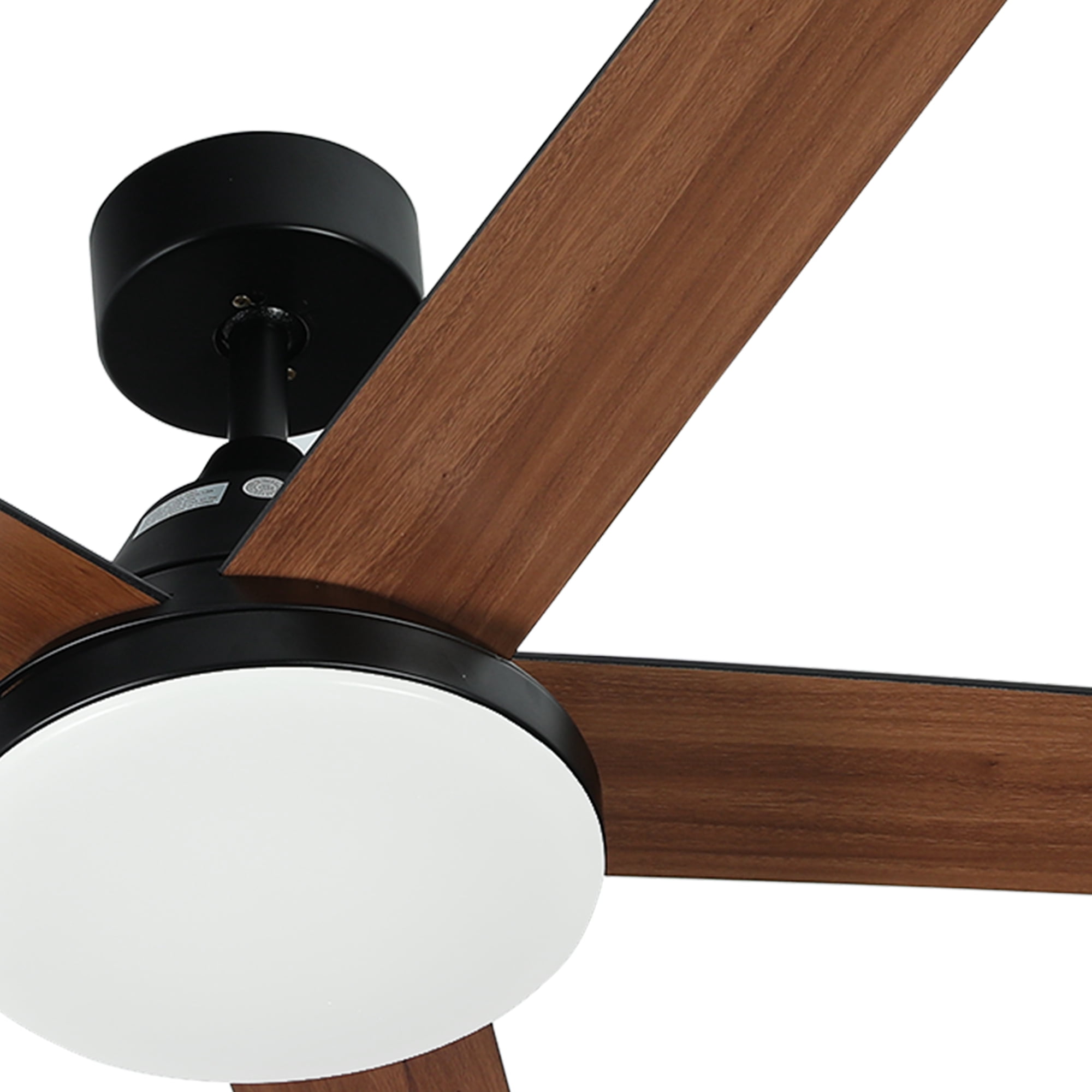 Uforic 52" Downrod Ceiling Fans with Light and Remote Control,5 Blades Outdoor Ceiling Fan - Brown