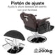 thumbnail image 3 of Sillón Barber Onof  SB-001  Hidraulico Silla Estetica Chocolate, 3 of 9