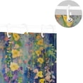 thumbnail image 5 of Coolnut Flowers and Leaves Shower Curtain Waterproof Washable Bathroom Shower Curtain Durable Polyester Cloth Fabric Bathroom Set with 12 Hooks, 60 x 72 inches Home Decor, 5 of 6