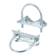 thumbnail image 1 of Uxcell 2 Pack Antenna Mast Cross-Over Bracket Kit U-Bolt Clamp V Jaw Bracket M6x52x75mm, 1 of 6