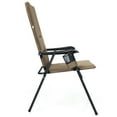 thumbnail image 6 of Topbuy Outdoor Folding Chair Collapsible Enlarged Chair with Cup Holder Brown, 6 of 6